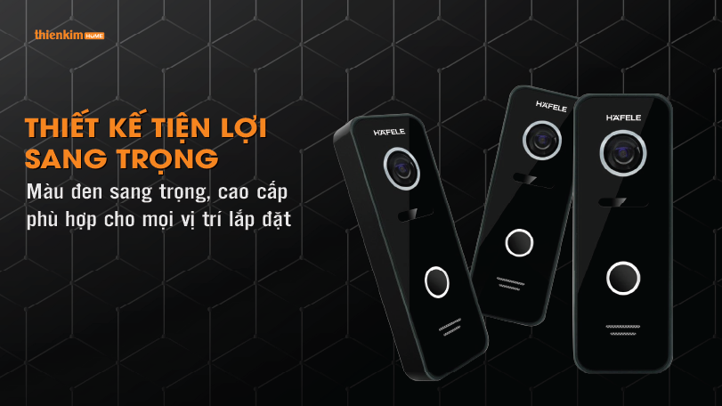 Thiết kế tiện lợi sang trọng Chuông cửa có camera Hafele SLEEK 959.23.085